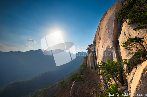 Image of Ulsanbawi rock in Seoraksan National Park, South Korea