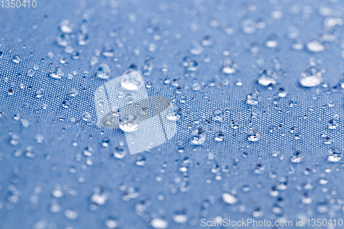 Image of Drops of water repels material
