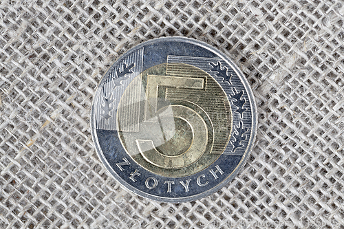 Image of 5 zloty coin of Poland