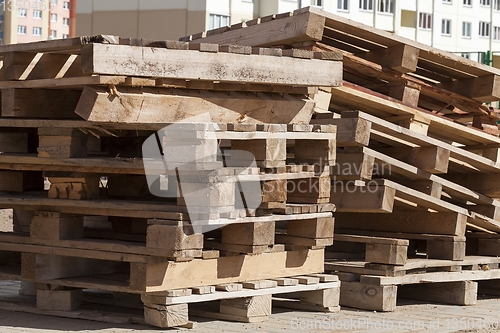 Image of Discarded wooden box