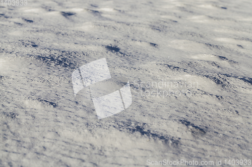 Image of Snow drifts in winter