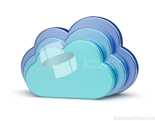 Image of Cloud computing creative concept