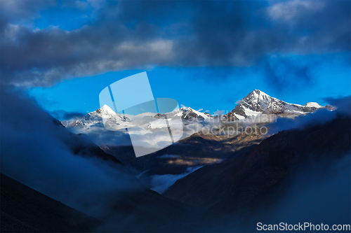 Image of HImalayas mountains on sunrise