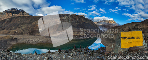 Image of Mountain lake Suraj Tal