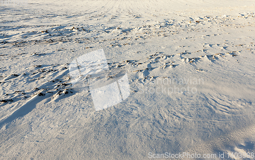 Image of Snow drifts in winter