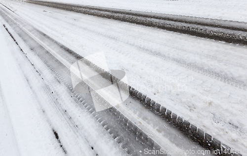 Image of Snow drifts in winter