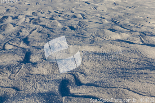 Image of Snow drifts in winter