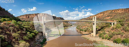 Image of new bridge across Blue Nile, Ethiopia