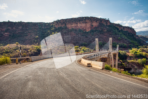 Image of new bridge across Blue Nile, Ethiopia