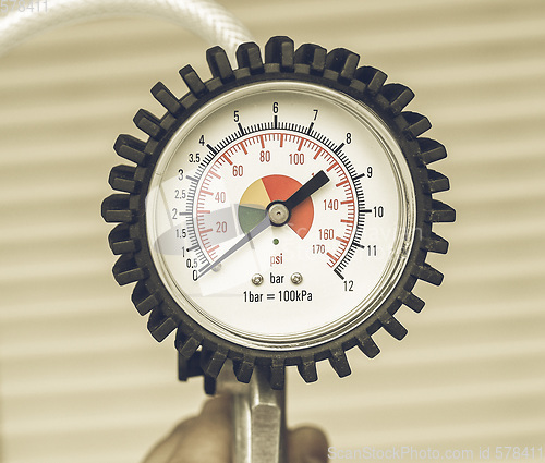 Image of Vintage looking Manometer instrument