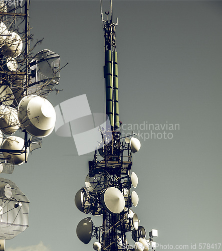 Image of Vintage looking Communication tower