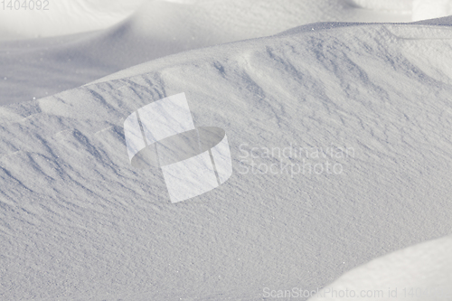 Image of Snow drifts in winter