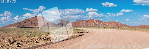 Image of road in Namib desert, Namibia Africa landscape