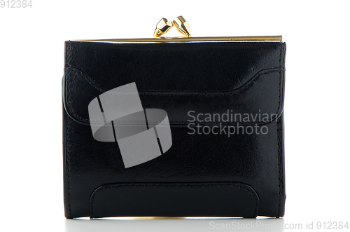 Image of Black Leather Purse 