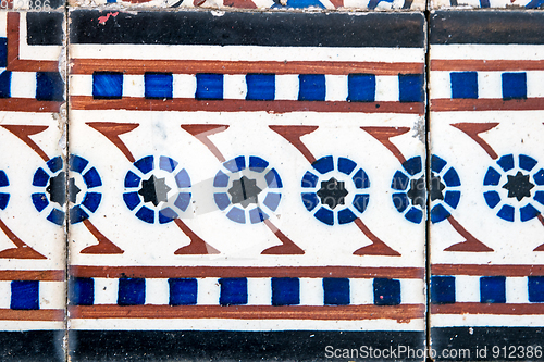 Image of Traditional Portuguese glazed tiles