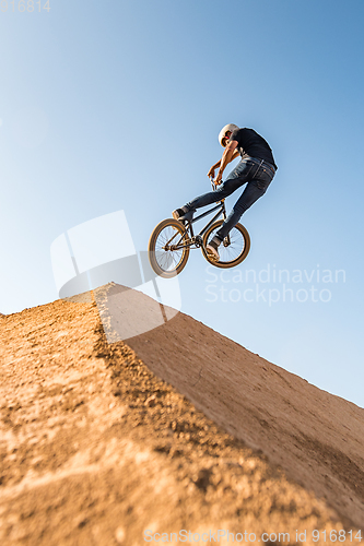 Image of BMX Bike Stunt look back