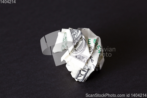 Image of Crumpled dollar