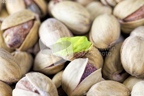 Image of Delicious fried salted pistachios