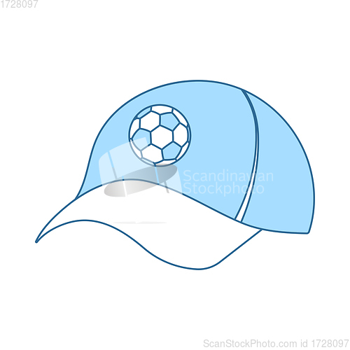 Image of Football Fans Cap Icon