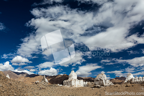 Image of Buddhist chortens, Ladakh