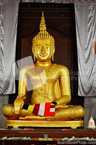 Image of Buddha statue in temple