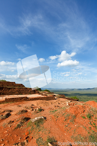 Image of Ruins on top of Sigiriya rock