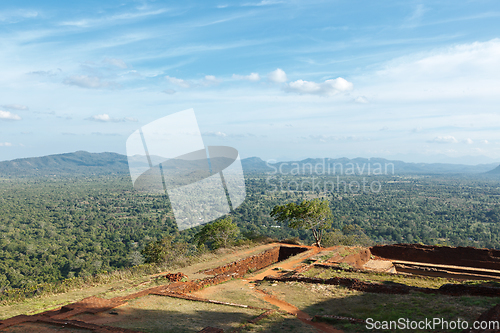 Image of Ruins on top of Sigiriya rock