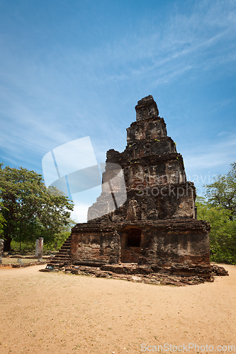 Image of Satmahal Prasada. Quadrangle, Polonnaruwa, Sri Lanka