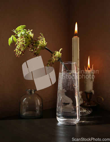 Image of Spring twig and candles