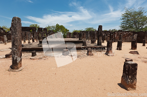 Image of Ruins. Ancient city of Polonnaruwa. Sri Lanka