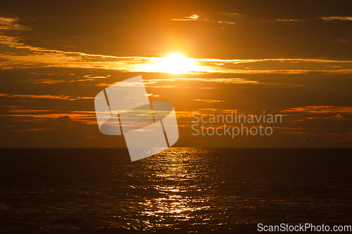 Image of Ocean sunset. Mirissa, Sri Lanka