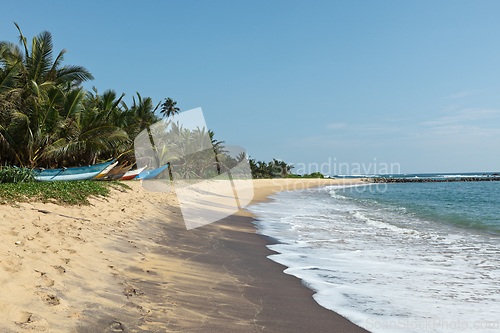 Image of Idyllic beach. Sri Lanka