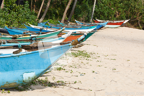 Image of Fishing boats on beach