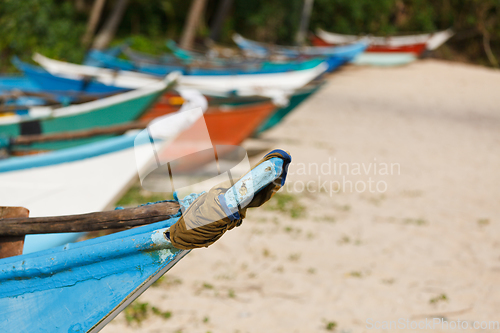 Image of Fishing boats on beach