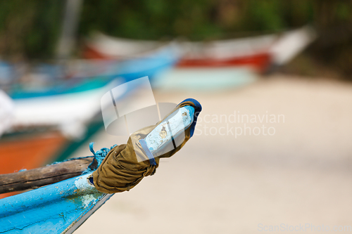 Image of Fishing boats on beach