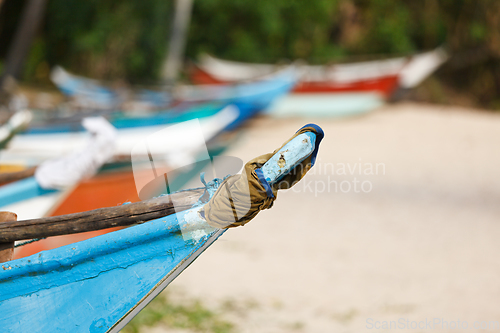 Image of Fishing boats on beach