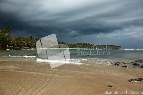 Image of Beach before storm. Sri Lanka