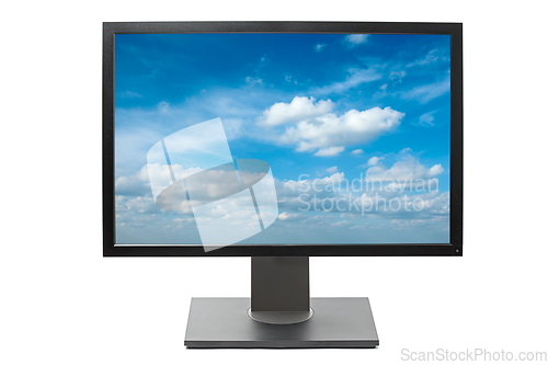 Image of Computer monitor isolated