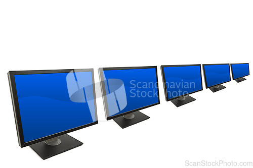 Image of Computer monitor isolated