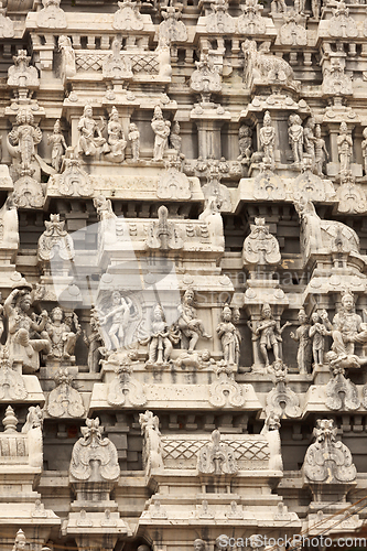 Image of Tower of Arunachaleswar Temple. Tiruvannamalai, Tamil Nadu, Ind