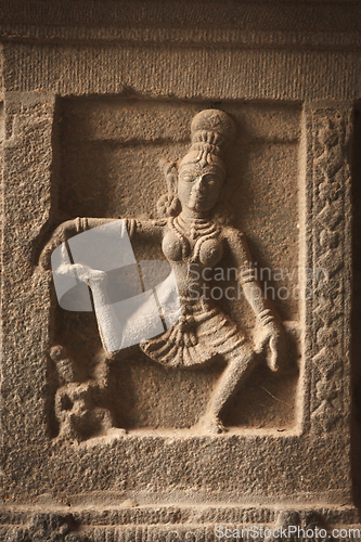 Image of Bas reliefs in Hindue temple. Arunachaleswar Temple. Thiruvannamalai, Tamil Nadu, India