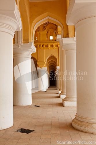 Image of Tirumalai Nayal Palace. Madurai, Tamil Nadu, India