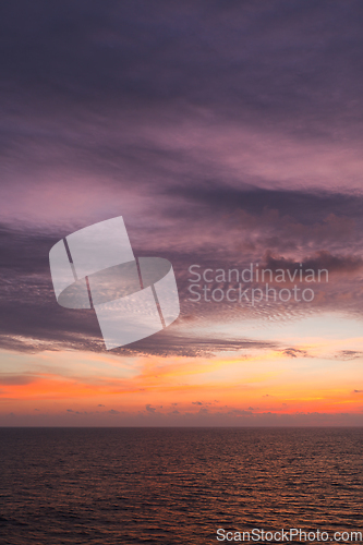 Image of Ocean sunset