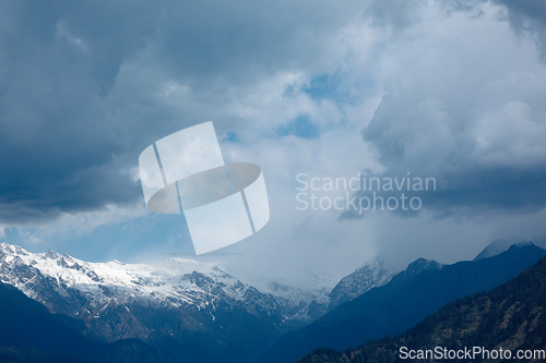 Image of Clouds above Himalayas