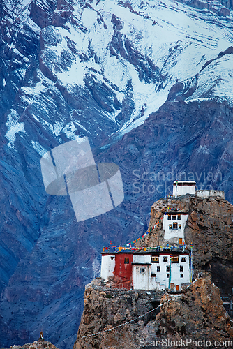 Image of Dhankar gompa in Himalayas, India