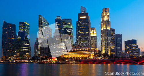 Image of Panorama of Singapore downtown