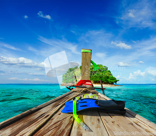 Image of Tropical island in sea