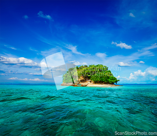 Image of Tropical island in sea
