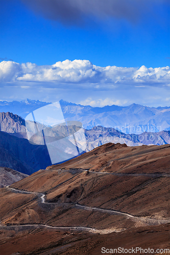 Image of Road in Himalayas with mountains