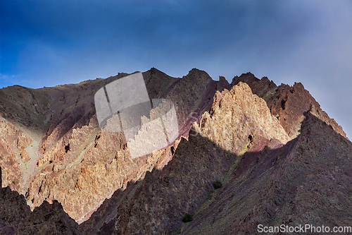 Image of Mountain on sunset